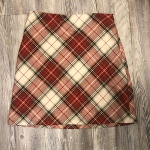 Plaid Mini Skirt